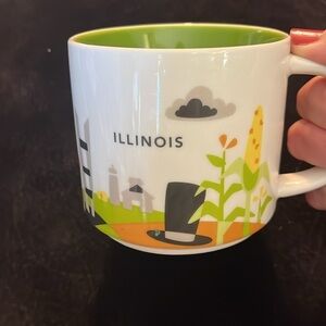 Starbucks Collectors You Are Here series Illinois Mug  14oz Coffee Cup 2015